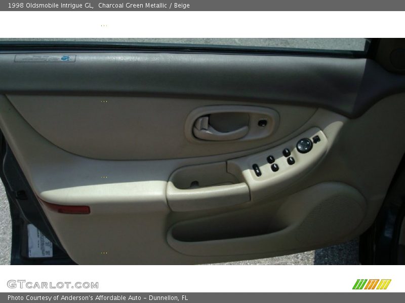 Charcoal Green Metallic / Beige 1998 Oldsmobile Intrigue GL