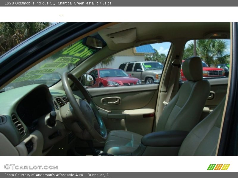 Charcoal Green Metallic / Beige 1998 Oldsmobile Intrigue GL