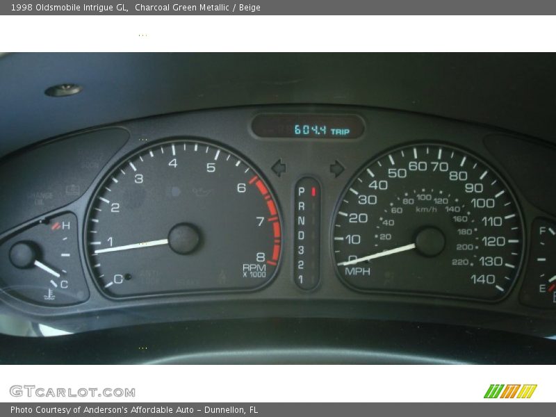 Charcoal Green Metallic / Beige 1998 Oldsmobile Intrigue GL
