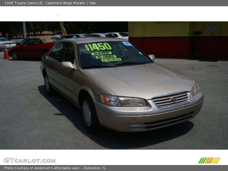 Cashmere Beige Metallic / Oak 1998 Toyota Camry LE