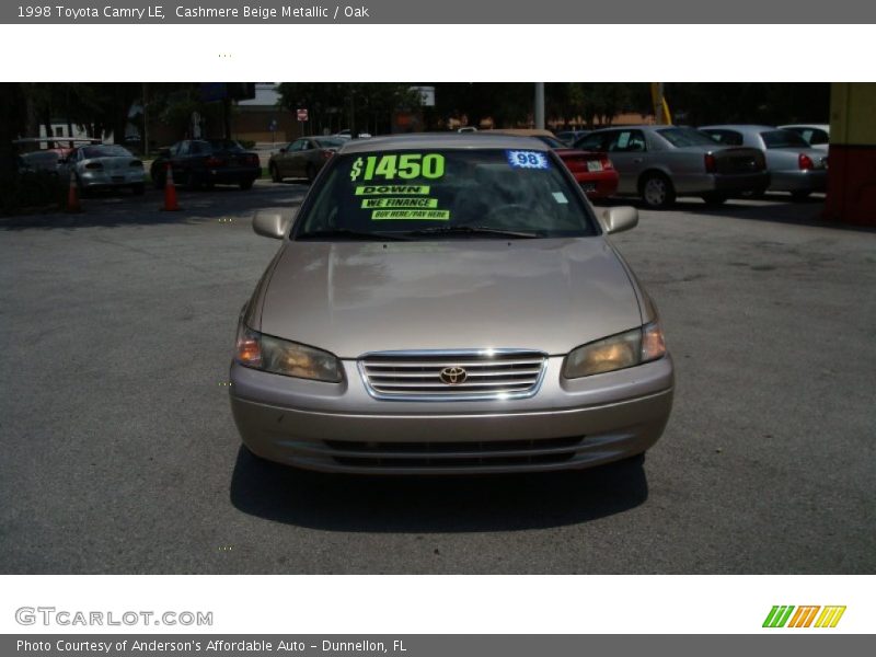 Cashmere Beige Metallic / Oak 1998 Toyota Camry LE