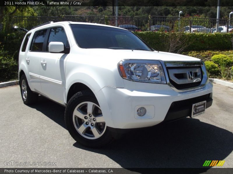 Taffeta White / Gray 2011 Honda Pilot EX-L
