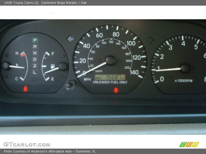 Cashmere Beige Metallic / Oak 1998 Toyota Camry LE