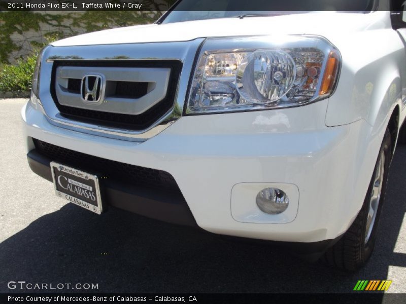 Taffeta White / Gray 2011 Honda Pilot EX-L