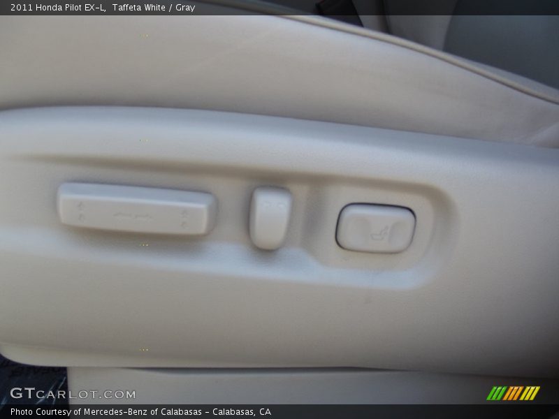 Taffeta White / Gray 2011 Honda Pilot EX-L