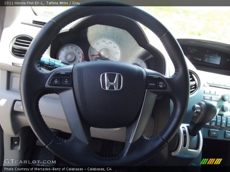 Taffeta White / Gray 2011 Honda Pilot EX-L