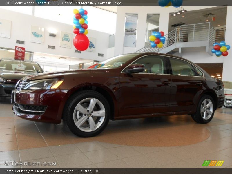 Opera Red Metallic / Cornsilk Beige 2013 Volkswagen Passat TDI SE