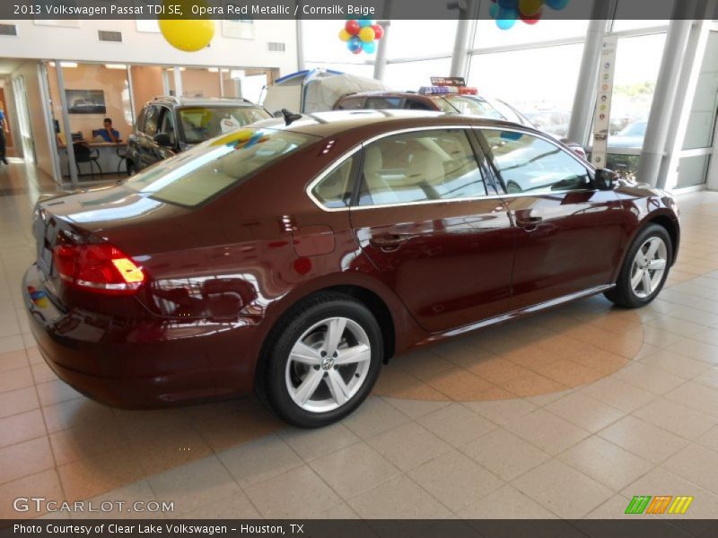 Opera Red Metallic / Cornsilk Beige 2013 Volkswagen Passat TDI SE