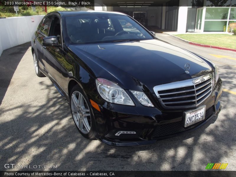 Black / Black 2010 Mercedes-Benz E 350 Sedan