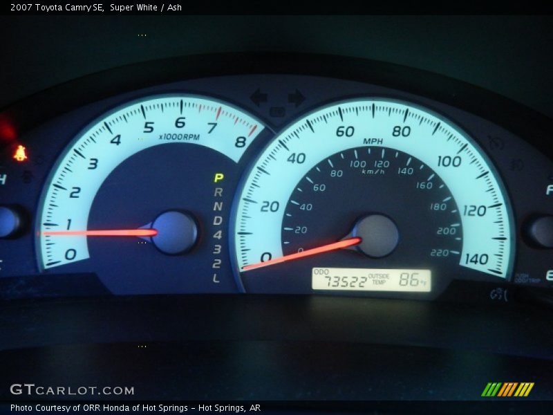 Super White / Ash 2007 Toyota Camry SE