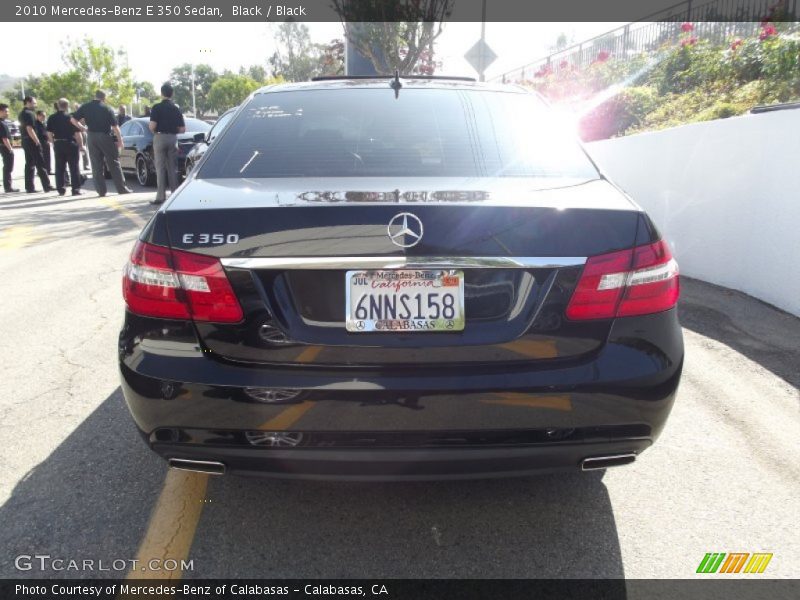 Black / Black 2010 Mercedes-Benz E 350 Sedan