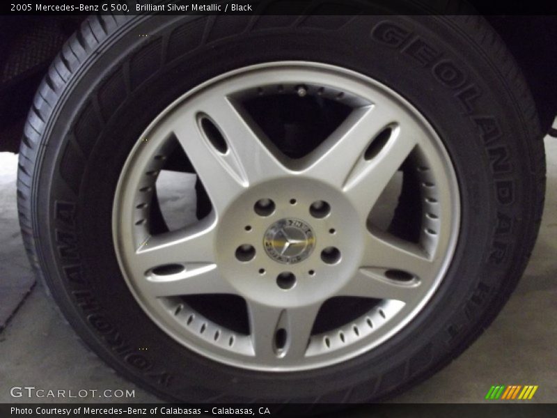 Brilliant Silver Metallic / Black 2005 Mercedes-Benz G 500