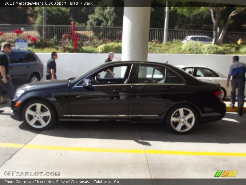 Black / Black 2011 Mercedes-Benz C 300 Sport