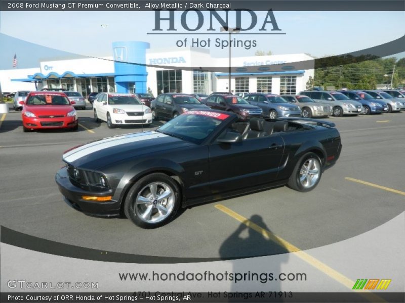 Alloy Metallic / Dark Charcoal 2008 Ford Mustang GT Premium Convertible