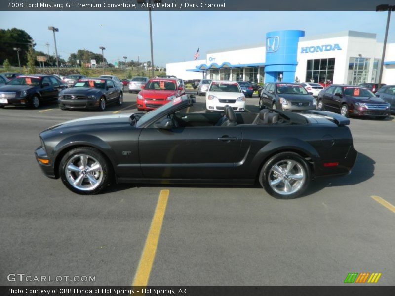 Alloy Metallic / Dark Charcoal 2008 Ford Mustang GT Premium Convertible