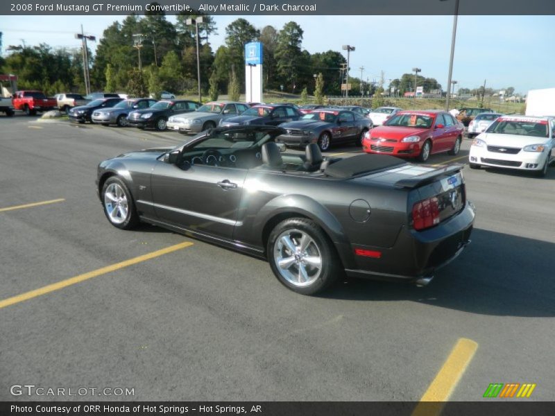 Alloy Metallic / Dark Charcoal 2008 Ford Mustang GT Premium Convertible