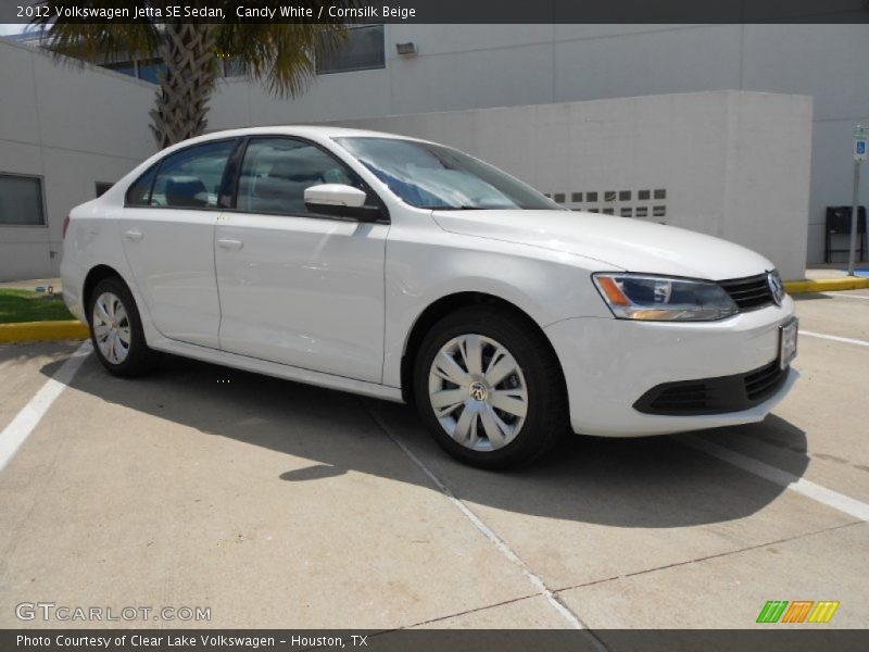 Candy White / Cornsilk Beige 2012 Volkswagen Jetta SE Sedan