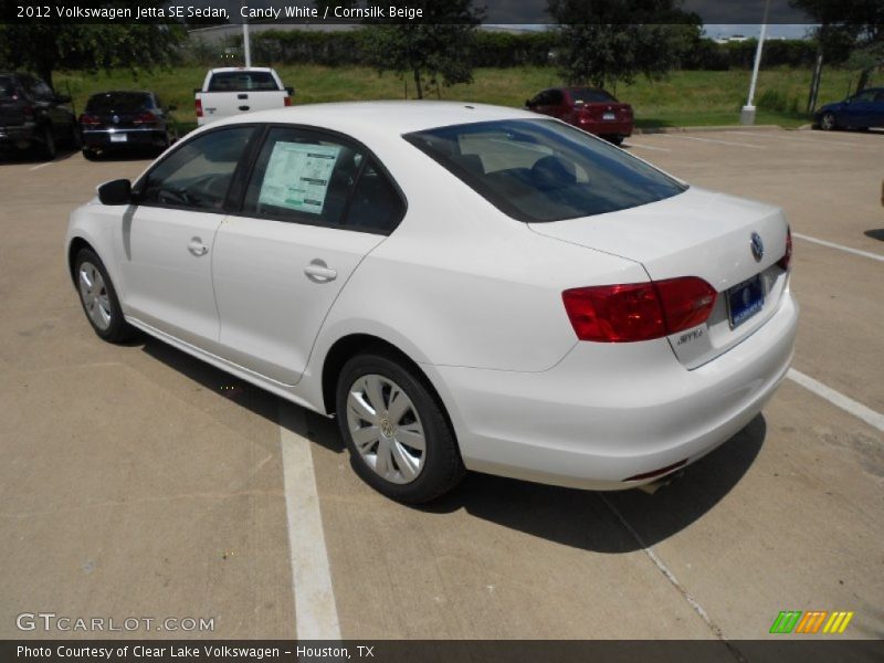 Candy White / Cornsilk Beige 2012 Volkswagen Jetta SE Sedan