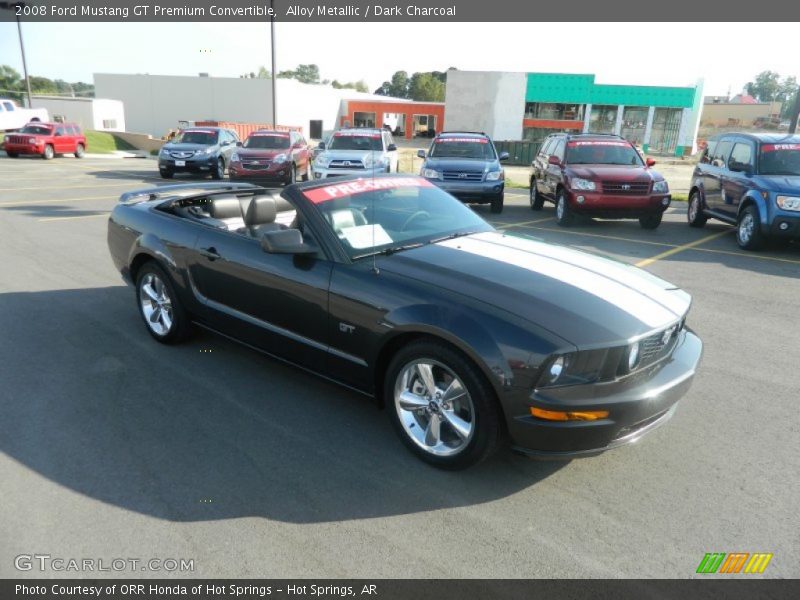 Alloy Metallic / Dark Charcoal 2008 Ford Mustang GT Premium Convertible
