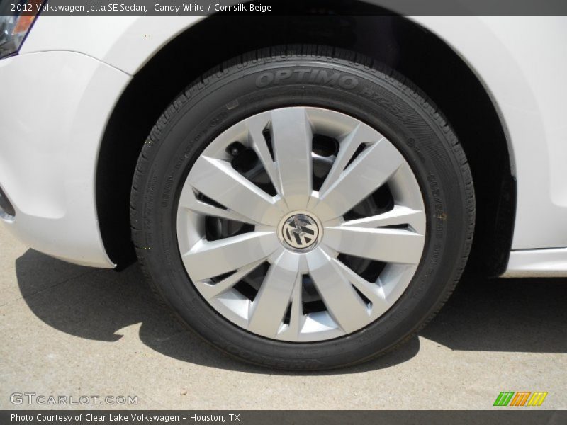 Candy White / Cornsilk Beige 2012 Volkswagen Jetta SE Sedan