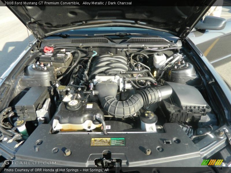 Alloy Metallic / Dark Charcoal 2008 Ford Mustang GT Premium Convertible