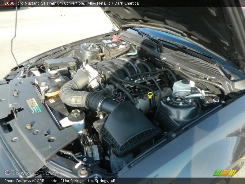 Alloy Metallic / Dark Charcoal 2008 Ford Mustang GT Premium Convertible