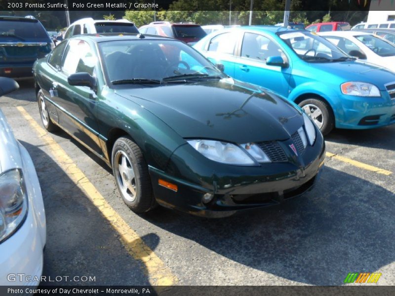 Polo Green Metallic / Graphite 2003 Pontiac Sunfire