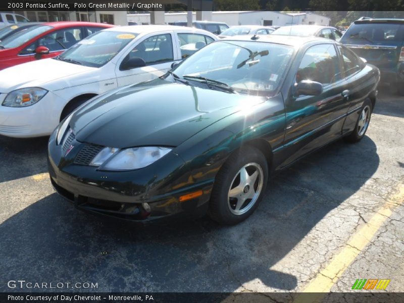 Polo Green Metallic / Graphite 2003 Pontiac Sunfire