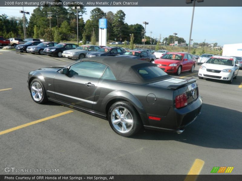 Alloy Metallic / Dark Charcoal 2008 Ford Mustang GT Premium Convertible