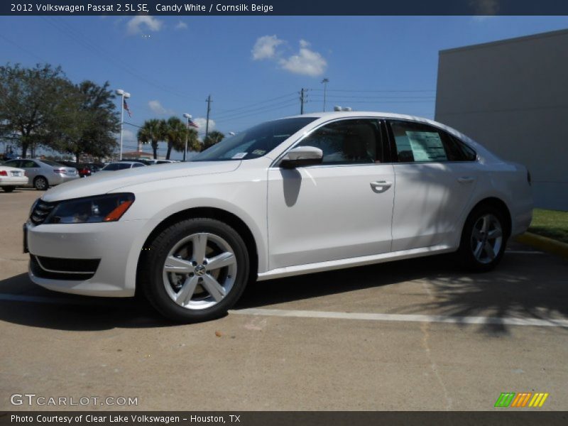 Candy White / Cornsilk Beige 2012 Volkswagen Passat 2.5L SE