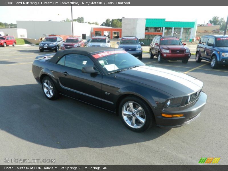 Alloy Metallic / Dark Charcoal 2008 Ford Mustang GT Premium Convertible