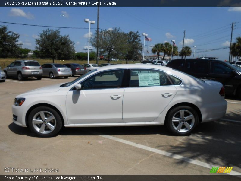 Candy White / Cornsilk Beige 2012 Volkswagen Passat 2.5L SE
