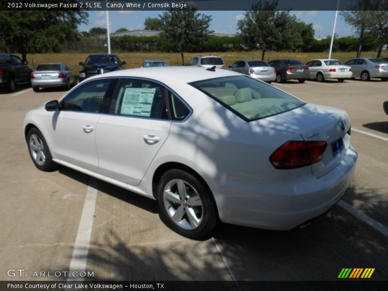 Candy White / Cornsilk Beige 2012 Volkswagen Passat 2.5L SE