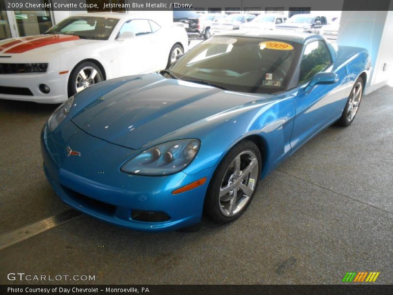 Jetstream Blue Metallic / Ebony 2009 Chevrolet Corvette Coupe