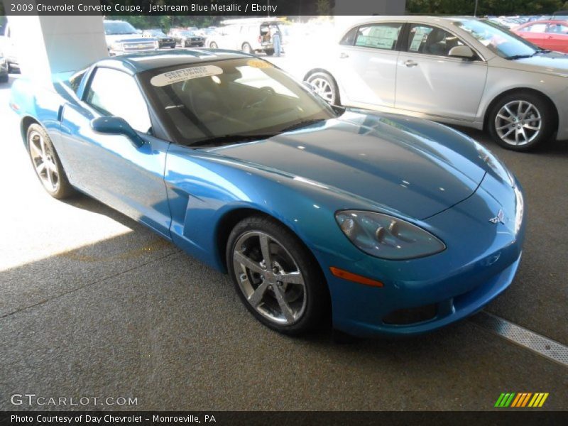 Jetstream Blue Metallic / Ebony 2009 Chevrolet Corvette Coupe