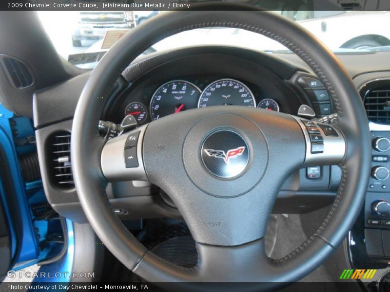 Jetstream Blue Metallic / Ebony 2009 Chevrolet Corvette Coupe
