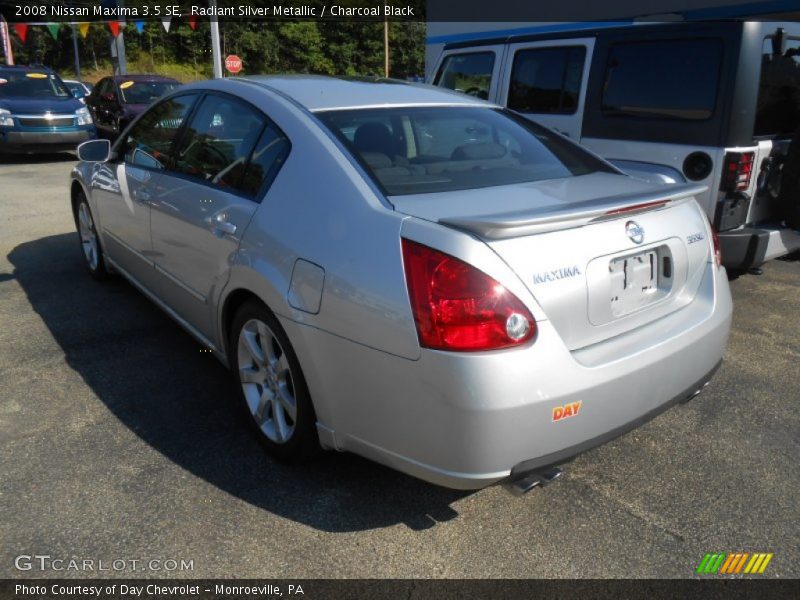 Radiant Silver Metallic / Charcoal Black 2008 Nissan Maxima 3.5 SE