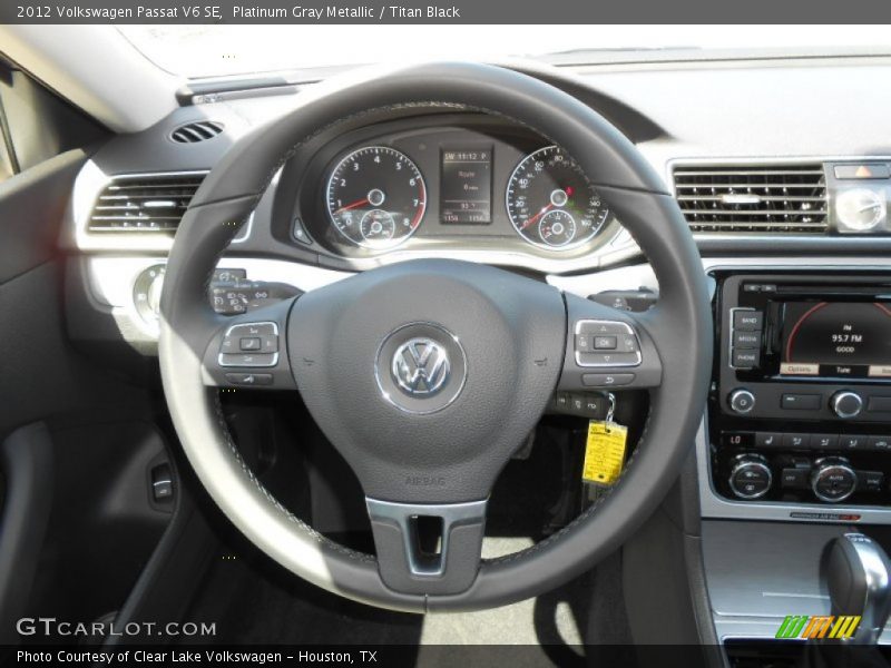 Platinum Gray Metallic / Titan Black 2012 Volkswagen Passat V6 SE