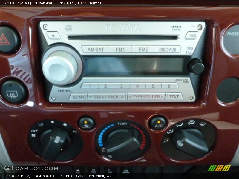 Brick Red / Dark Charcoal 2010 Toyota FJ Cruiser 4WD