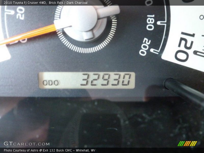 Brick Red / Dark Charcoal 2010 Toyota FJ Cruiser 4WD