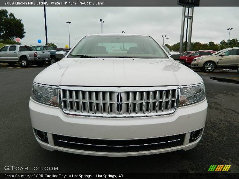 White Platinum Tri-Coat / Sand 2009 Lincoln MKZ Sedan