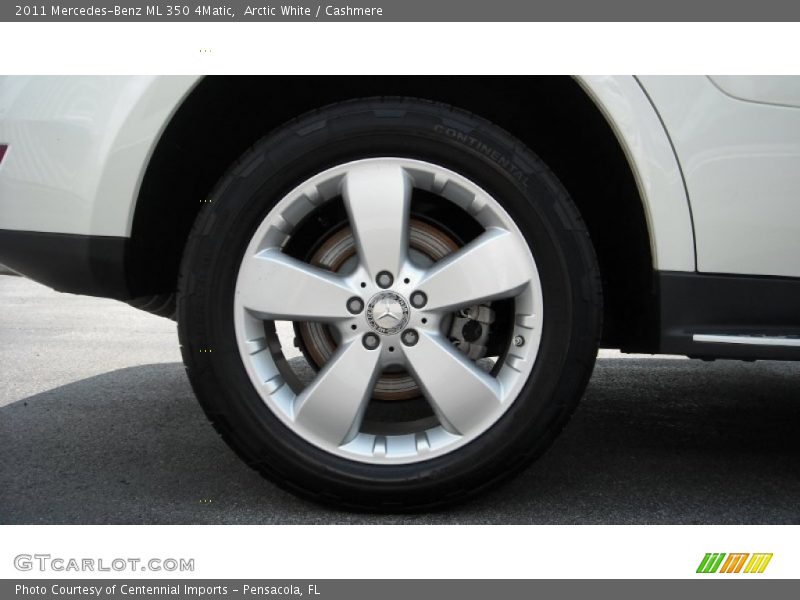 Arctic White / Cashmere 2011 Mercedes-Benz ML 350 4Matic