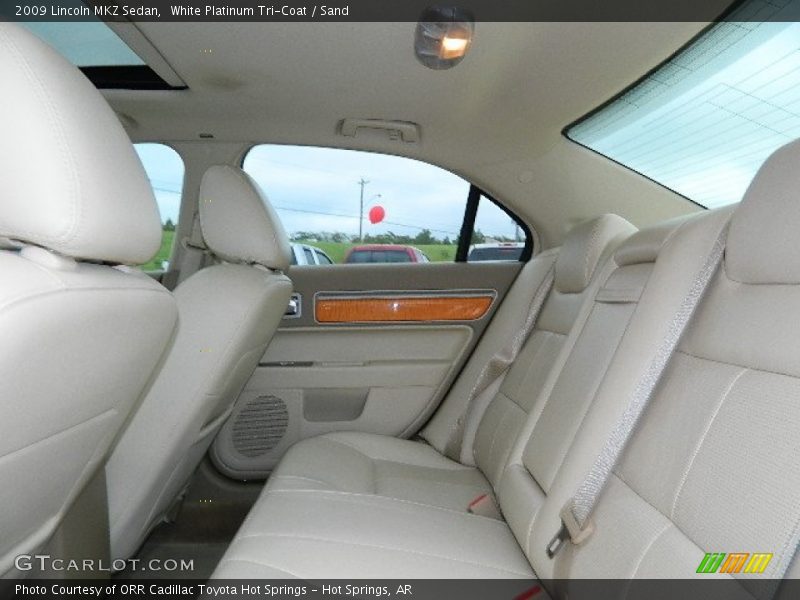 Rear Seat of 2009 MKZ Sedan