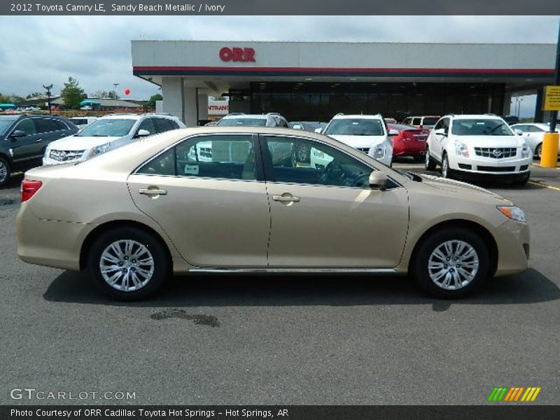 Sandy Beach Metallic / Ivory 2012 Toyota Camry LE