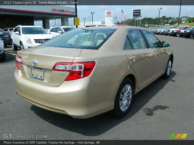 Sandy Beach Metallic / Ivory 2012 Toyota Camry LE