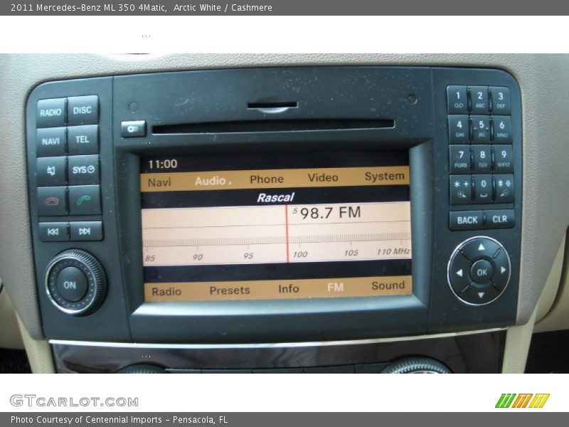 Arctic White / Cashmere 2011 Mercedes-Benz ML 350 4Matic
