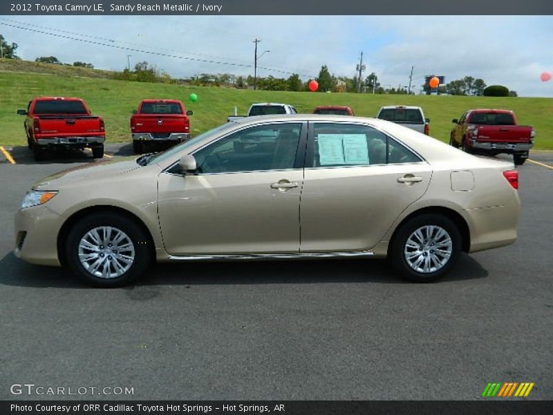 Sandy Beach Metallic / Ivory 2012 Toyota Camry LE