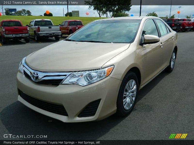 Sandy Beach Metallic / Ivory 2012 Toyota Camry LE