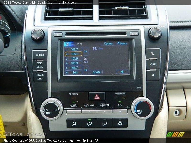 Sandy Beach Metallic / Ivory 2012 Toyota Camry LE