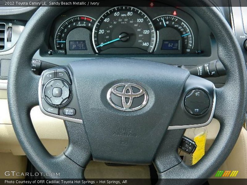 Sandy Beach Metallic / Ivory 2012 Toyota Camry LE